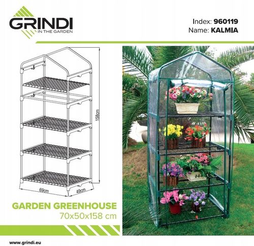 MINI SZKLARNIA 4 PÓŁKI OGRODOWA I BALKONOWA TUNEL - KALMIA I PRZEZROCZYSTA na Arena.pl