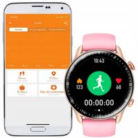 SMARTWATCH ELEGANCKI ZEGAREK DAMSKI ROZMOWY SPORT APLIKACJA POLSKIE MENU