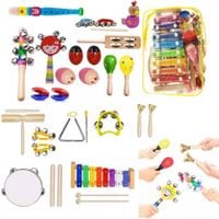 LT289 LANDTOYS INSTRUMENTY DLA DZIECI DREWNIANE WORKU CYMBAŁKI FLET