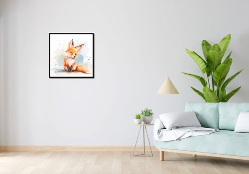 Plakat 60x60cm Zadowolony Lisek na Arena.pl