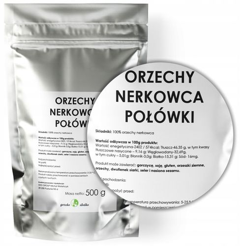 ORZECHY NERKOWCA połówki 500g na Arena.pl