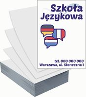 Ulotki A5 reklamowe firmowe 1000szt dużo różnych wzorów SZKOŁA JĘZYKOWA