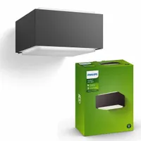 PHILIPS LAMPA ogrodowa LED KINKIET elewacyjny HEDGEHOG E27 antracyt IP44