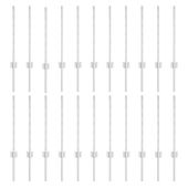 Słupki ogrodzeniowe 22 pcs Srebrny 100 cm Stal