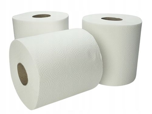 RĘCZNIK PAPIEROWY BIAŁY CELULOZA 12 sztuk x 50m Gruby Wydajny na Arena.pl