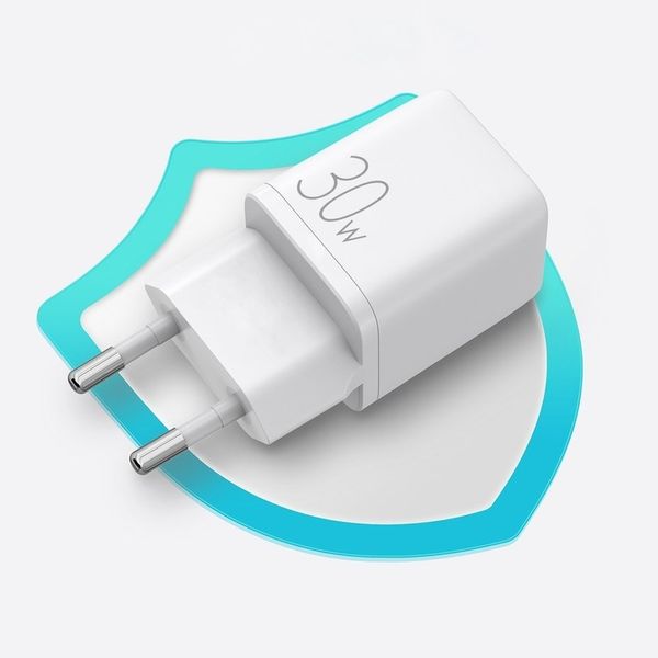 ŁADOWARKA SIECIOWA ZASILACZ 30W USB/USB-C SZYBKIE ŁADOWANIE zdjęcie 10