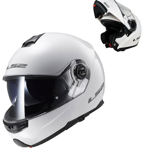 LS2 STROBE Biały Kask szczękowy FF325 - M na Arena.pl