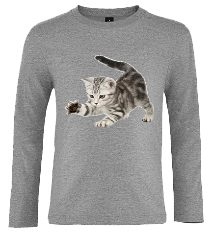 Bluzka tshirt z długim rękawem Kot na Arena.pl