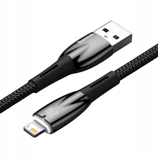 Kabel USB do Lightning Baseus Glimmer, 2.4A, 1m (c zdjęcie 4