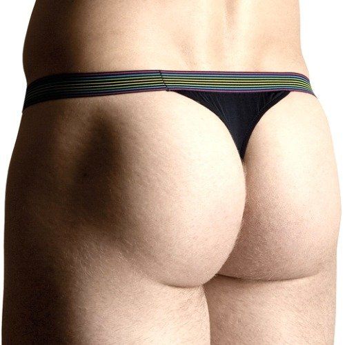 Czarne stringi męskie klasyczne SoftLine 4496 M/L na Arena.pl