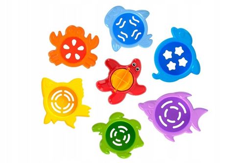 PIRAMIDA ZESTAW DO KĄPIELI DO PIASKU FOREMKI ZWIERZĘTA MORSKIE KOLORY na Arena.pl