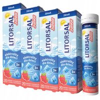 4x ZDROVIT LITORSAL JUNIOR 20 tabletek musujących