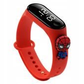 ZEGAREK smartwatch DLA DZIECI LED OPASKA SPIDERMAN PREZENT