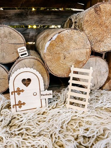 ZESTAW PAKA GADŻETÓW DREWNIANYCH DLA ELFA TABLICZKI ELFOMTER ZADANIA DRZWI na Arena.pl