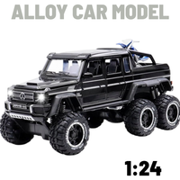 Model samochodu Mercedes-Benz G 63 Amg 6X6 Czarny Skała 1:24 PREZENT