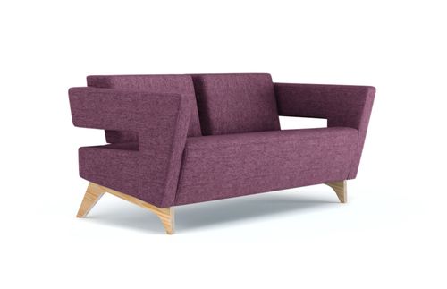 Sofa Loop 158cm fioletowa jasna  D2 na Arena.pl