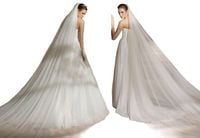 WELON ŚLUBNY DŁUGI 300CM GĘSTY biel, ecru, ivory