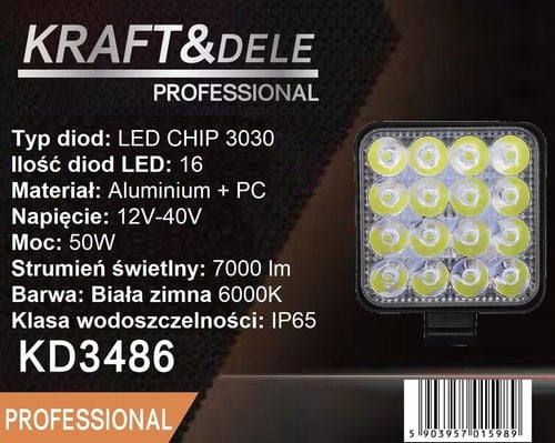 Lampa robocza mini LED SZPERACZ KD3486 na Arena.pl