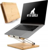 Podstawka stojak pod laptopa składana regulowana bambusowa