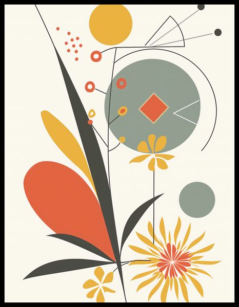 Plakat 50x65cm Geometryczny Ogród zdjęcie 2