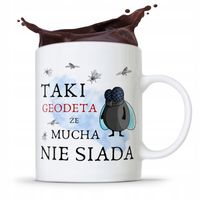 Kubek Prezent Dla Geodety Mucha Nie Siada Z Nadrukiem Ze Zdjęciem