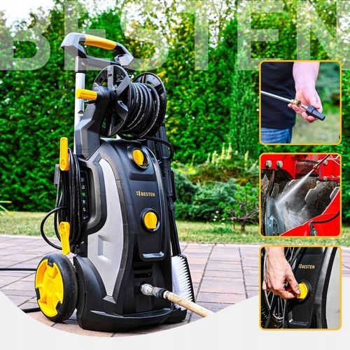 Myjka ciśnieniowa pompa mosiężna 3200W Indukcja 350bar ZESTAW PRO na Arena.pl