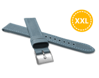 LAVVU XXL Szyty granatowy pasek SPORT z luksusowej skóry Top Grain - 18 XXL