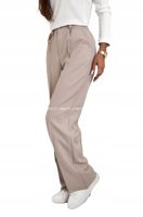XANA spodnie eleganckie damskie eleganckie długie beżowy rozmiar M
