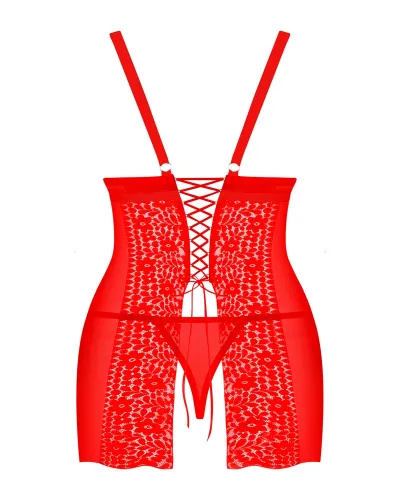 obsessive blossmina sukienka czerwona z gorsetowym wiązaniem 4xl/5xl na Arena.pl