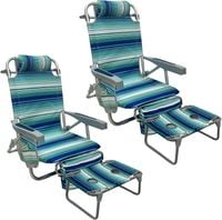 Leżak plażowy ogrodowy składany plecak 2 szt. stolik torba termiczna