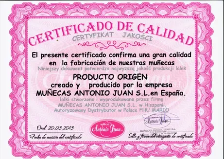 SMOCZEK SMOCZKI DLA LALEK ANTONIO JUAN 0135 na Arena.pl