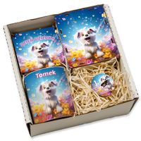 Prezent Na Dzień Dziecka Zestaw Z Imieniem Kubek Gra Skarbonka Spinner