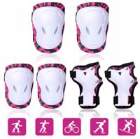 ochraniacze na kolana łokcie dla dzieci zestaw róż