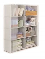 SZAFA Modułowa SKŁADANA Wieszak GARDEROBA na UBRANIA 125x28x80 cm