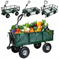 WÓZEK OGRODOWY TRANSPORTOWY DUŻY PRZYCZEPKA BOGIE-TRAX3 ROZKŁADANY DO 300KG