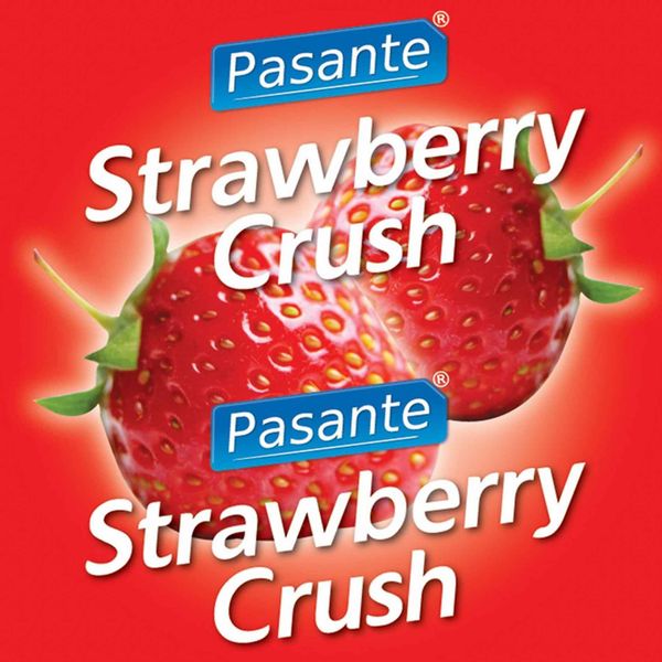 Pasante Strawberry Crush Condoms Bulk Packs 144 Psc zdjęcie 2