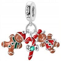 Charms Zawieszka Charms Święta Potrójny Pierniczki Charmsy Trusky