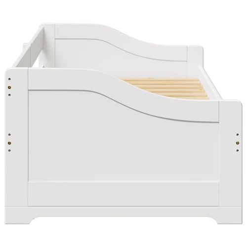 Łóżko dzienne z wysuwanym pojemnikiem bez materaca IRUN białe na Arena.pl