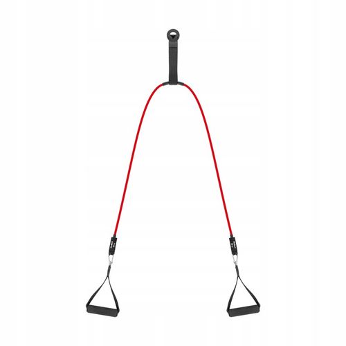 Gumy oporowe ekspandery zestaw do ćwiczeń rehabilitacji 80kg uchwyt na Arena.pl