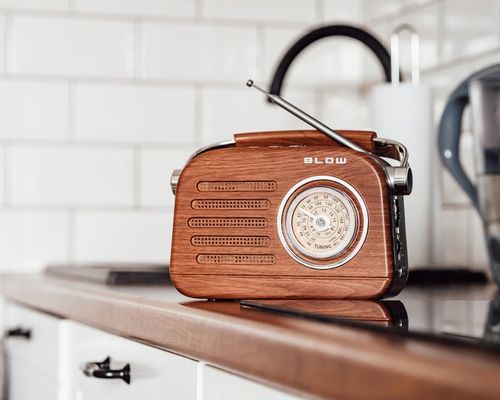 RADIO KUCHENNE RETRO PRZENOŚNE BLUETOOTH FM NA BATERIE R20 SIECIOWE na Arena.pl