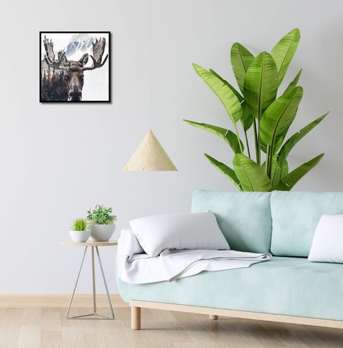 Plakat 40x40cm Łoś Duch Lasu na Arena.pl