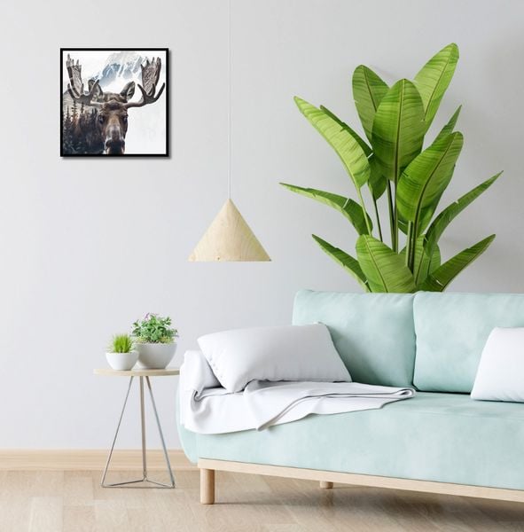 Plakat 40x40cm Łoś Duch Lasu zdjęcie 4