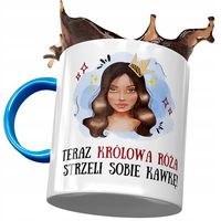Kubek Błękitny Dla Róży Koleżanki Żony Prezent Z Nadrukiem Ze Zdjęciem