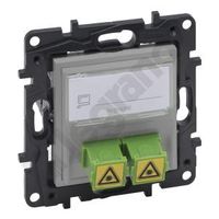 2 x 2 x GNIAZDO ŚWIATŁOWODOWE LEGRAND NILOE STEP ALUMINIUM