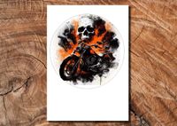 Wydruk cukrowy na tort A4 motocykl motor chopper DIY