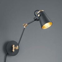 Ścienna lampa loftowa Edward 208870132 regulowany kinkiet czarny