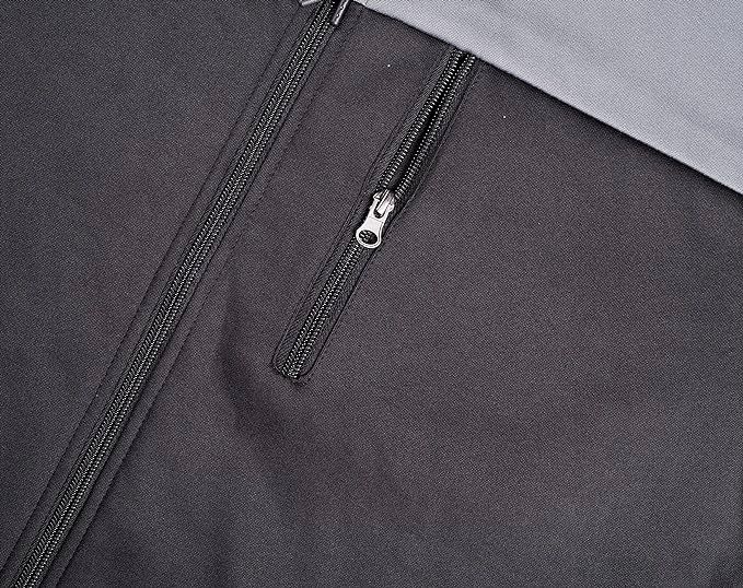 POLAR BLUZA Z KAPTUREM KURTKA DRESOWA POLAROWA Z PODSZEWKĄ CZARNA 3XL zdjęcie 3