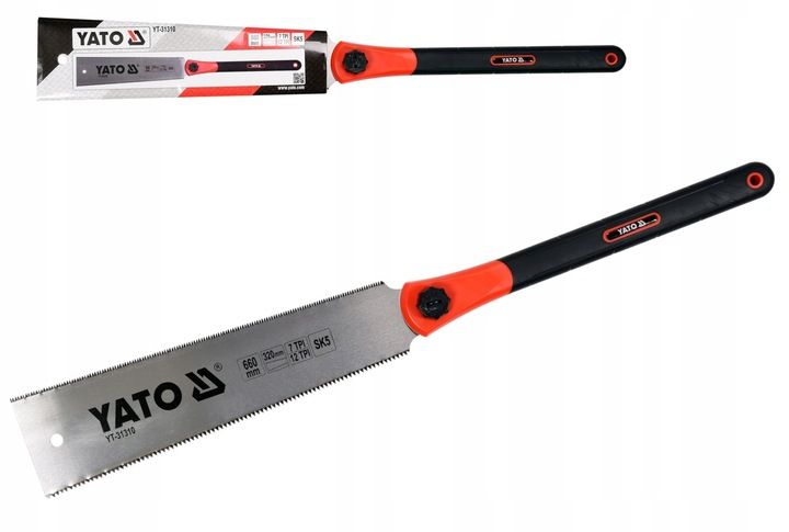 YATO PIŁA RĘCZNA DO DREWNA DWUSTRONNA JAPOŃSKA 320 MM YT-31310 STALOWA zdjęcie 8