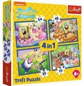 puzzle 4w1 podwodne życie spongeboba 34674