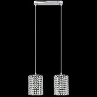 Salonowa lampa wisząca 5010/2 8C z kryształkami chrom